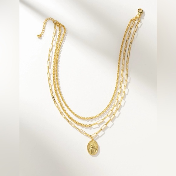 NEW Uncommon James Gold Three's Company Necklace - Picture 3 of 6